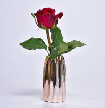 Copper Diamond Shiny Vase Copper
